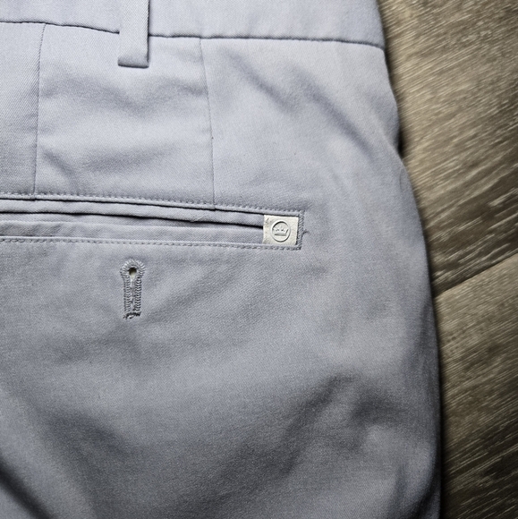 Peter Millar Golf pants 40/32 Crown logo gray stretch athletic casual EUC - Picture 3 of 10